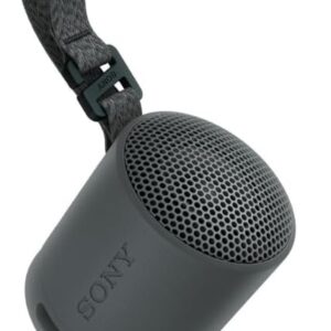 Sony SRS-XB100 – Wireless Bluetooth, Portable, Lightweight, Compact, Outdoor, Travel Speaker, Durable IP67 Waterproof & Dustproof, 16 HR Battery, Strap, Hands-Free Calling, New Model, Black
