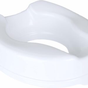 Homecraft Raised Toilet Seat Riser, 4 Inch Without Lid, Non-Slip