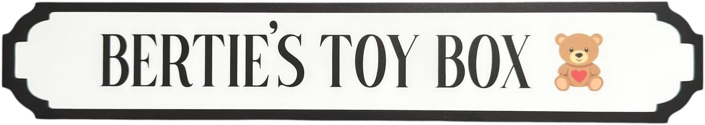 Custom Acrylic Name Sign for Toy Box - Personalized Kids Name Plaque - Image 2