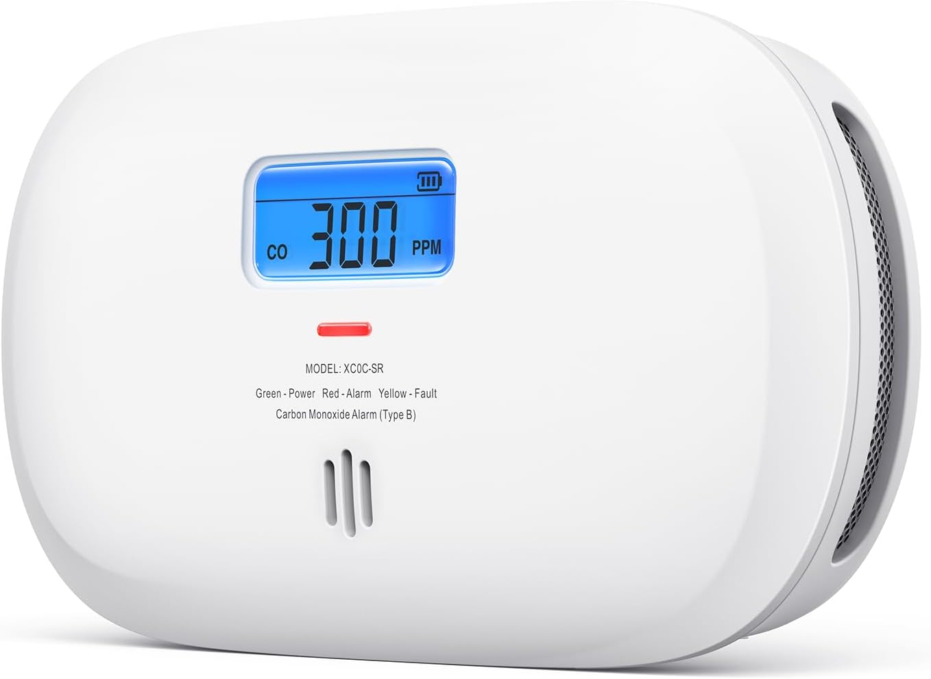 X-Sense Carbon Monoxide Detector with Replaceable Battery, XC0C-SR, 1-Pack