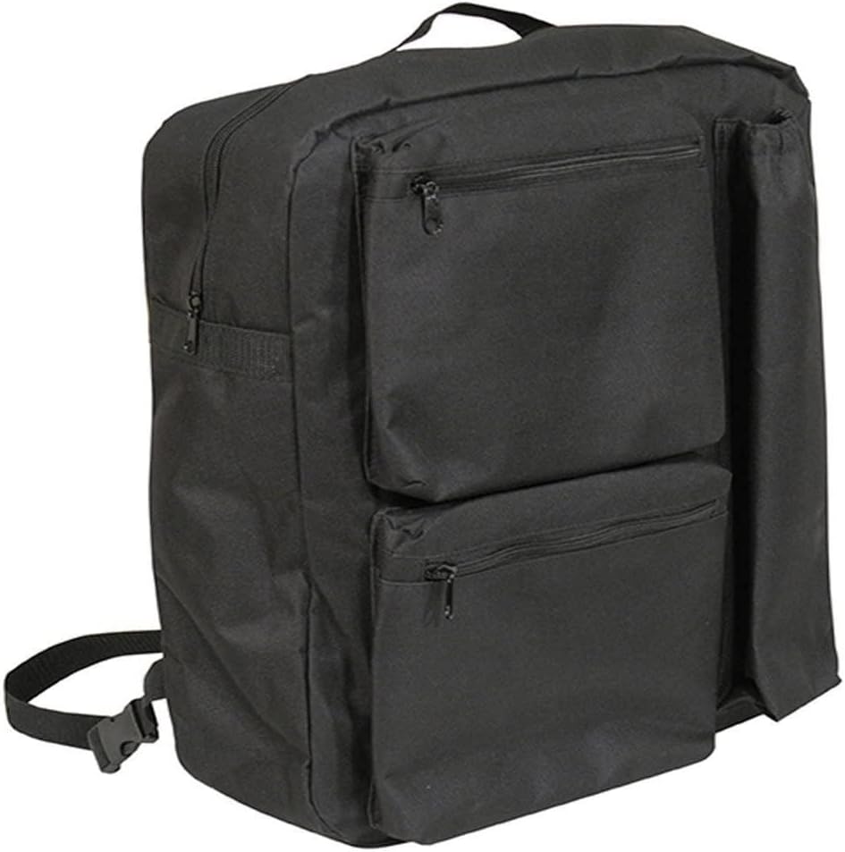 Aidapt Deluxe Mobility Scooter Shopping Bag Crutch/Stick Holder Generous Storage,5 Zipped Compartments,Water Resistant,Sturdy Carry Handle,Wheechair,Rucksack,BackSack,Storage Bag,Elderly,Disability