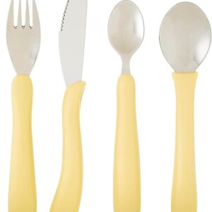 HOMECRAFT Caring Cutlery – Easy Grip Adaptive Utensils for Arthritic Hands & Weak Grip – Disability Cutlery Set with Knife, Fork, Spoon & Teaspoon for Adults