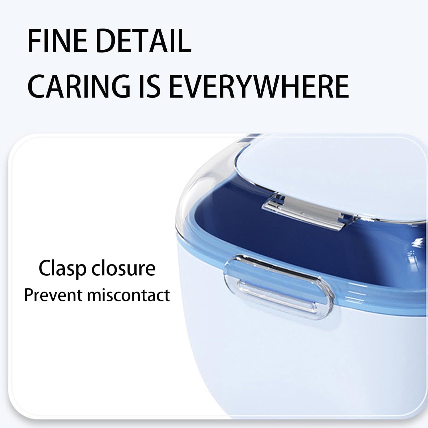 Dentures Cleaning, Retainer Cleaning Box, Double Layer Cup, Portable Denture Bath, Denture Container Cups Set, Hygiene Accessory, Travel Portable Dentures Case for Retainers - Image 7