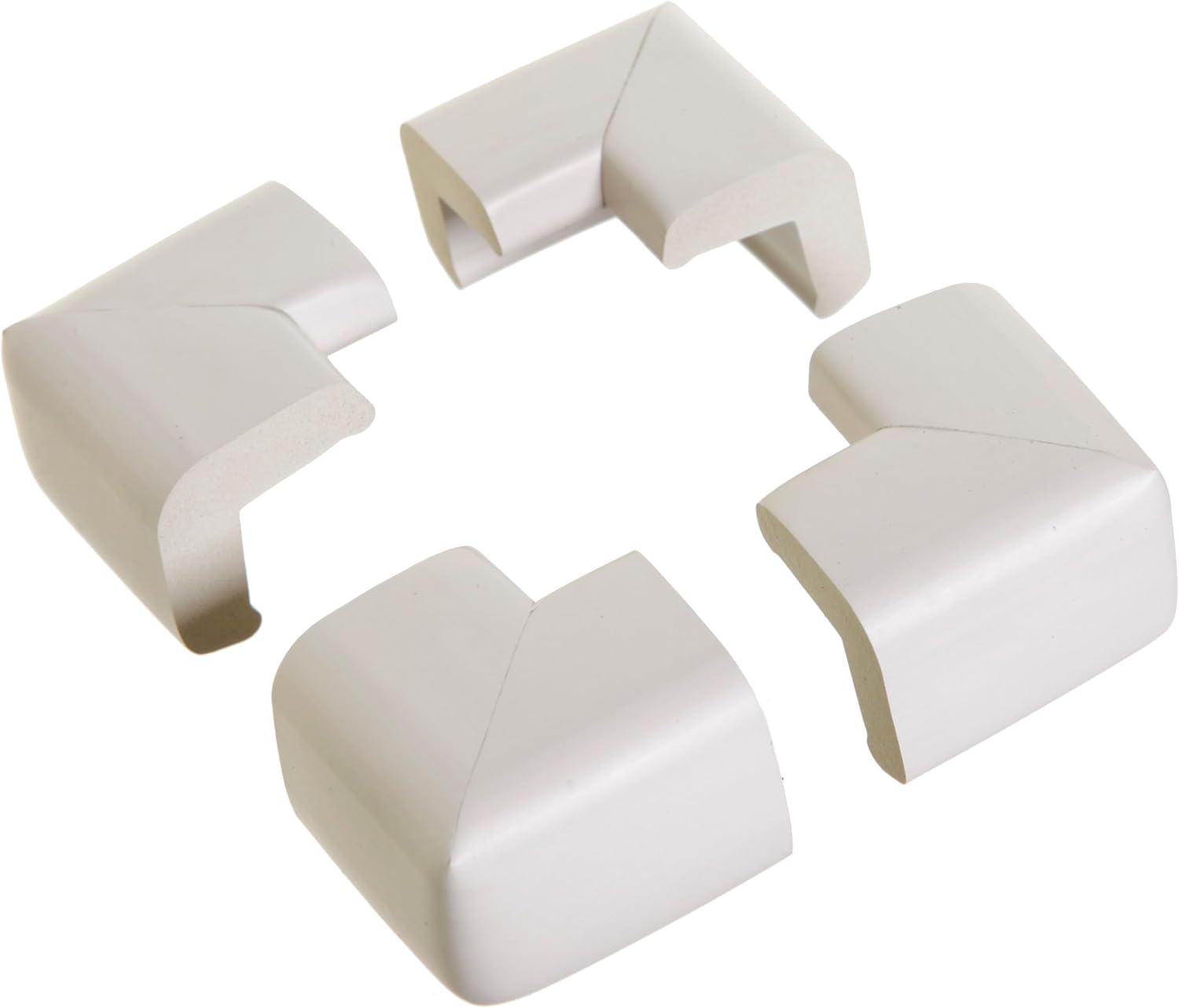 Dreambaby Large Soft Corner Protection Foam Bumper Cushions for Furniture Corners and Edges - Pack of 4 - Grey