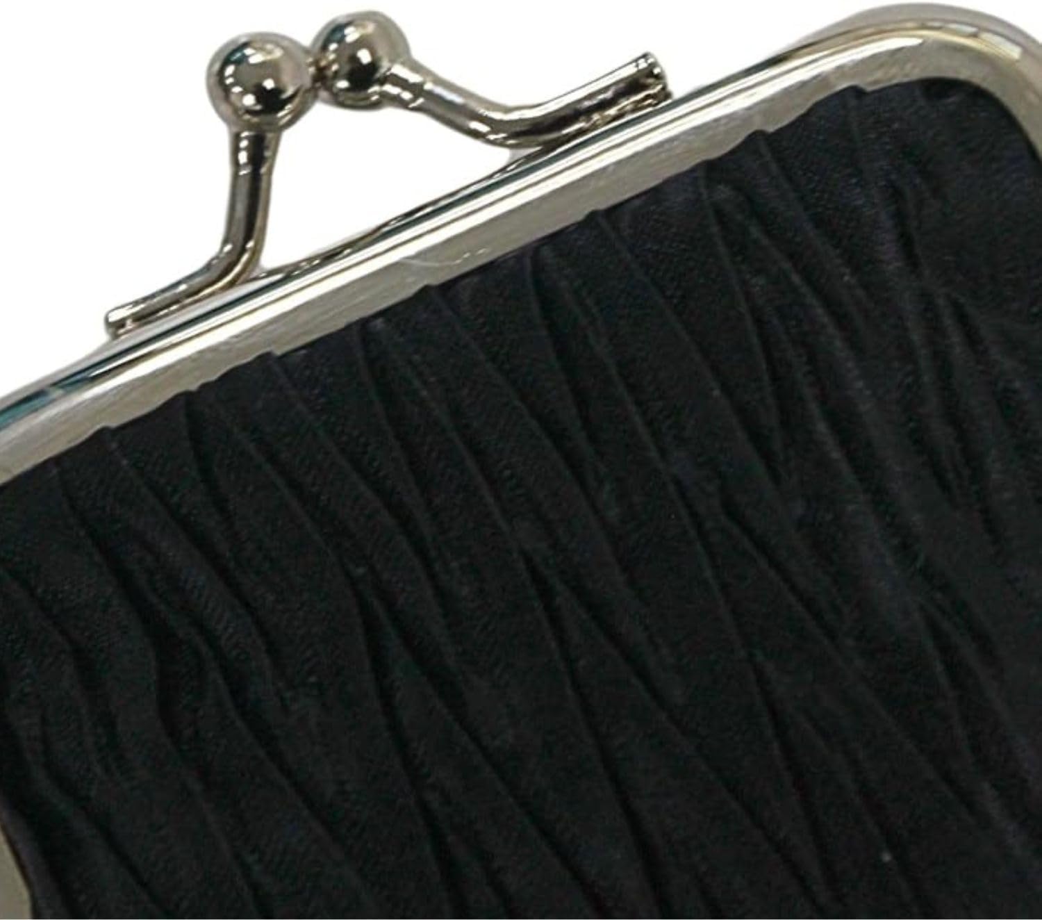 Satin Spectacle Case with Kiss-Lock Clasp – Soft Silk-Like Eyeglasses Holder, Compact 19x9x2 cm, in Black – Elegant & Portable Glasses Protection - Image 4