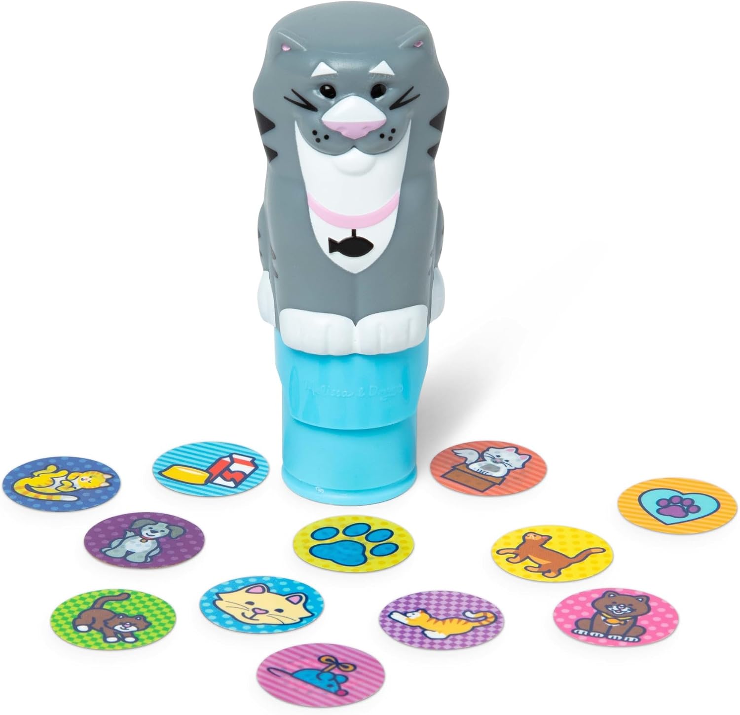 Melissa & Doug Sticker WOW Cat Bundle: 24-Page Activity Pad, Sticker Stamper, Mini Activity Pad, 500 Stickers, Arts and Crafts Fidget Toy Collectible Character - Image 3