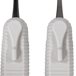 Aidapt Adaptive Large Handled Fork and Spoon Set Utensils with Multi Angled Head Adjustment for Use Arthritis, Disabled, Elderly