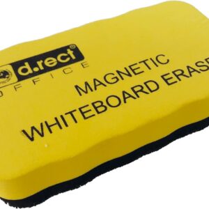 D.RECT 800140 Whiteboard Sponge, EVA Magnetic Board Cleaner, Eraser, Eraser, Wiper with Strong Magnets for Dry Cleaning of Your White Board