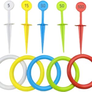 Toss Ring Set for Educational Activities Fun and Colorful | Outdoor Games for Lawn, Beach, Camping, Terrace, Park, Picnic, Birthday, Wedding, Carnival