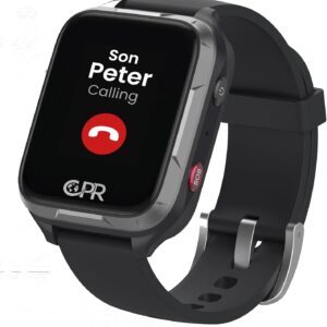 CPR Guardian Active | Personal Alarm with Emergency SOS Button, GPS Location Tracking, 2-Way Voice Calling, Health Monitoring and Reminders (Black, 4G)