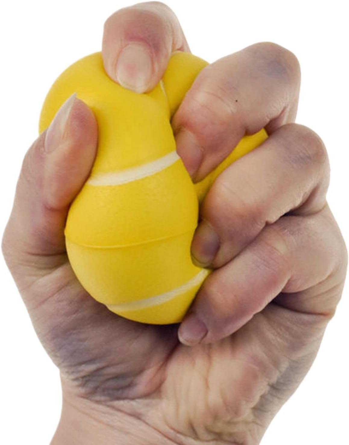 Grip Strengthening Balls, Finger Exerciser Strength Trainer, High Elasticity Ball Grip Equipment for Walking, Traveling, Car, Plane, Bus & School
