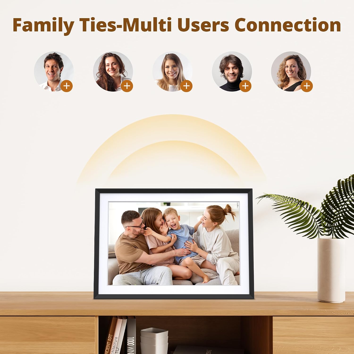 Dragon Touch 10.1" Digital Photo Frame, 1280x800 HD Pixels IPS, Touch Screen, WiFi Electronic Picture Frame with Auto-Rotate, Share Photos/Videos Instantly via Free App, Gifts for Families - Image 5