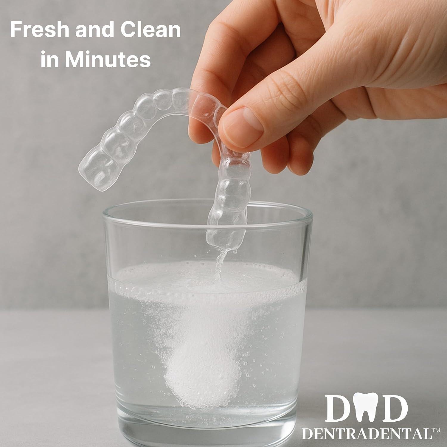 Retainer Cleanser Tablets Cleaner Remove Odours, Discolourations, Stains and Plaque 4 Month Supply Dentures Bath Mint (Pack of 120) - Image 2