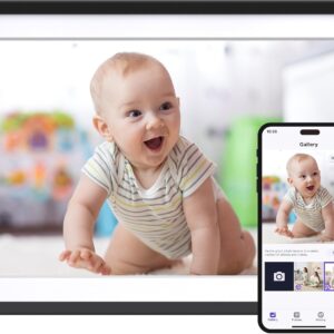 Dragon Touch 10.1″ Digital Photo Frame, 1280×800 HD Pixels IPS, Touch Screen, WiFi Electronic Picture Frame with Auto-Rotate, Share Photos/Videos Instantly via Free App, Gifts for Families