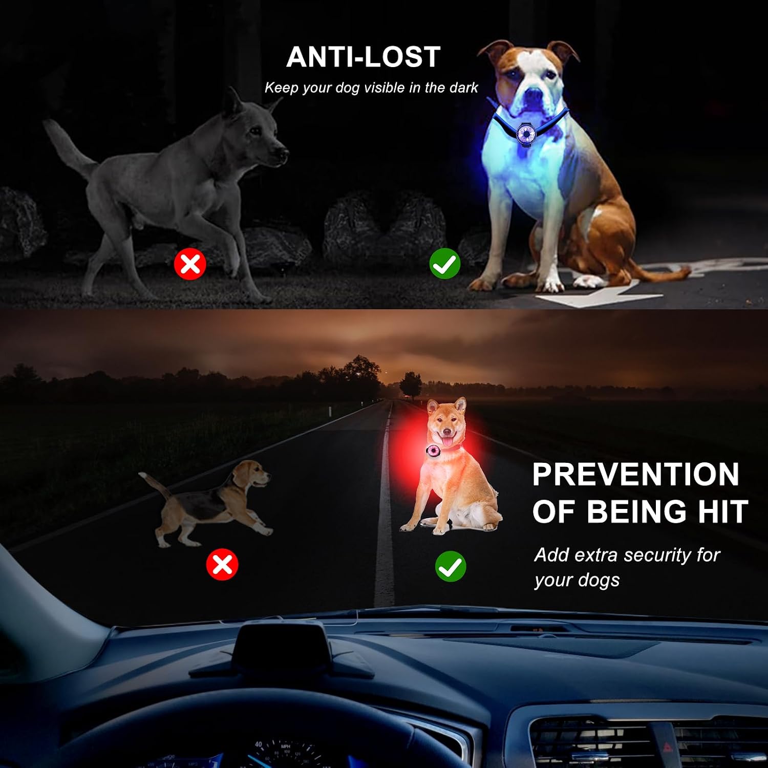 Mountain Paws Rechargeable Dog Collar Safety Light - Image 6