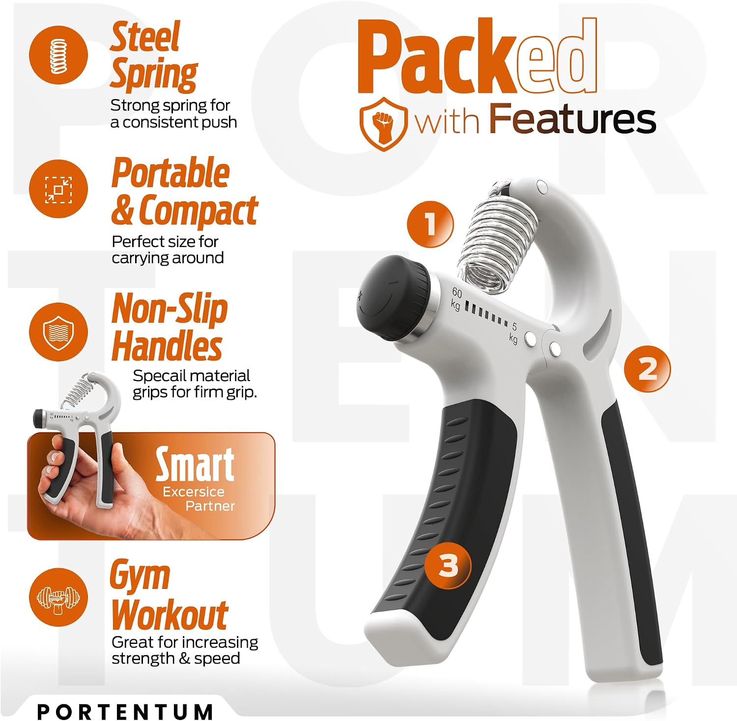 Hand Grip Strengthener Exerciser 5-60 kg - Image 6