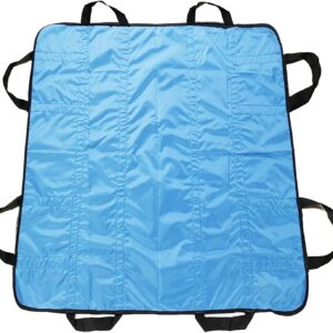 Positioning Bed Pad with Handles 48″ X 40″ Incontinence Mattress Bedding Protector Liner Underpad Straps for Easy Lift & Transfer Reusable Washable Hospital Quality