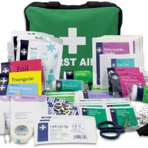Lewis Plast Premium First Aid Kit 160 Pieces – Complete Emergency & Survival Kit with Eyewash, Cold Packs & Blanket – Large Capacity for Home, Car, Travel & Workplace Safety
