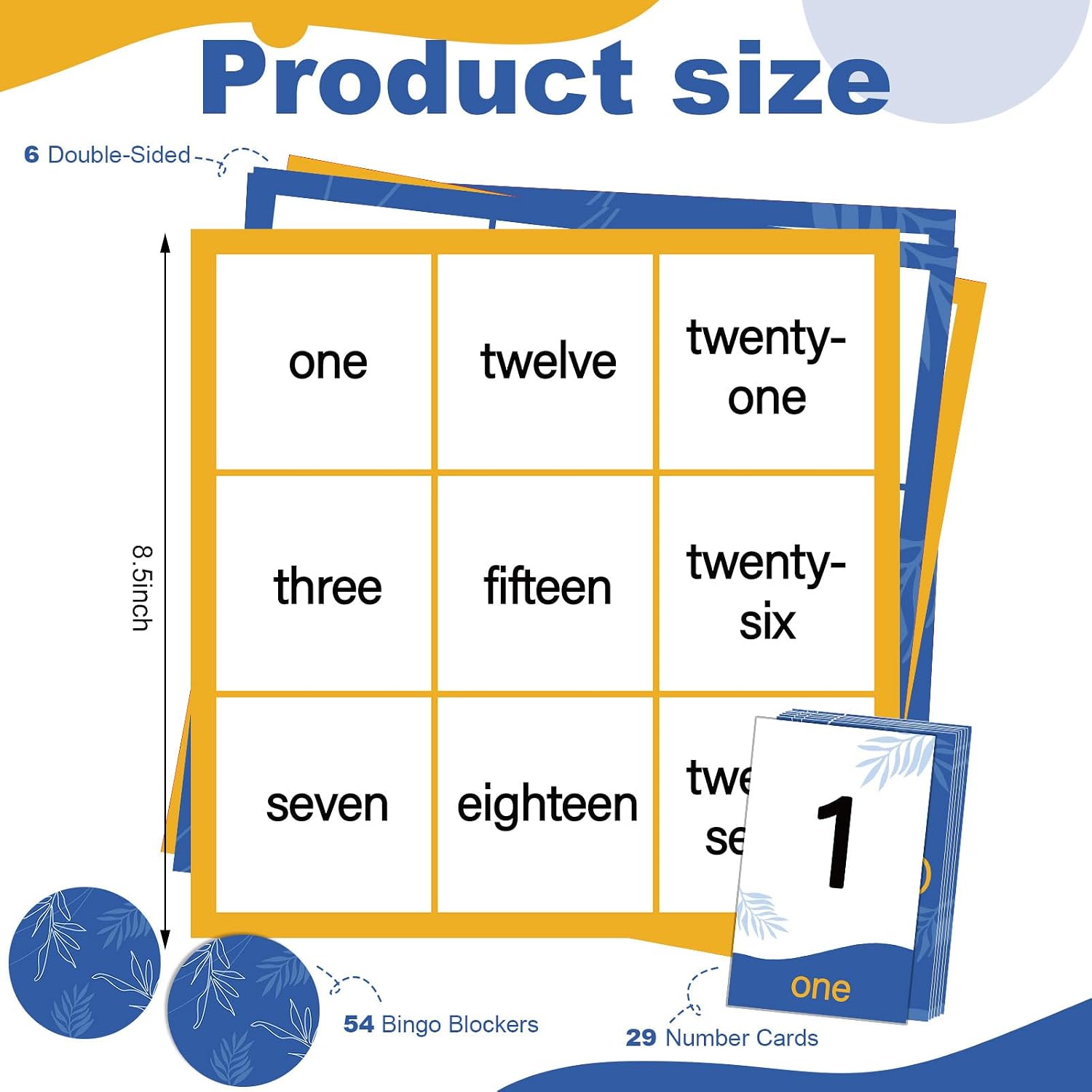 89 Pcs Bingo Game for Dementia Seniors Patients Products Including 29 Large Bingo Number Cards 54 Chips 6 Double-Sided Boards for Alzheimer's Dementia Activities Family Party - Image 2