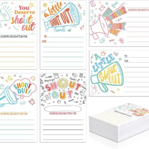 Eersida 120 Count Fun Shout Out Cards, 6 Styles, Double-Sided Print