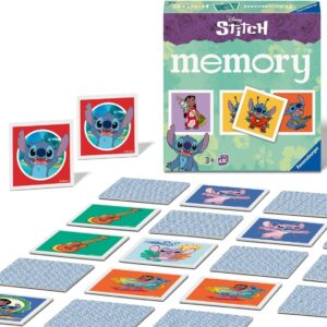 Ravensburger Disney Stitch Mini Memory Game – Matching Picture Snap Pairs Game for Kids Age 3 Years Up
