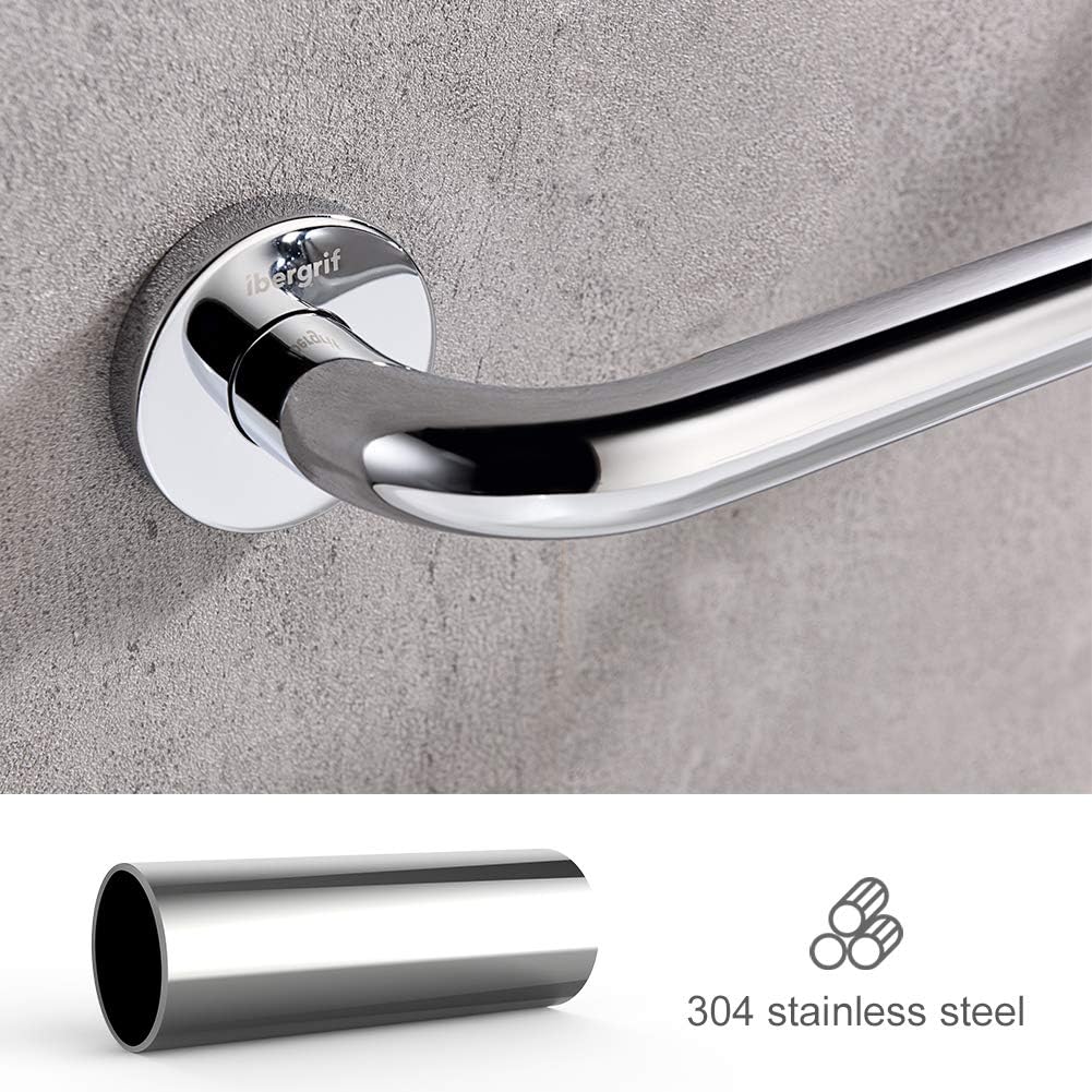 Ibergrif M34017 Bathroom Grab Bar 40CM – Stainless Steel Wall Mounted - Image 6