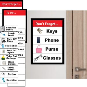 Reminder Organization Board for Seniors – Daily Task & Memory Aid – Dementia and Alzheimer’s Reminder Tool – Visual Organizer with 20 Cards for Routines & Personalized Prompts