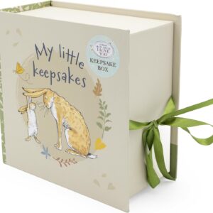 Guess How Much I Love You Baby Keepsake Box – 6 Drawer Memory Box for Newborn Mementos – Baby Gift with Ribbon Closure – Official Licensed Gift
