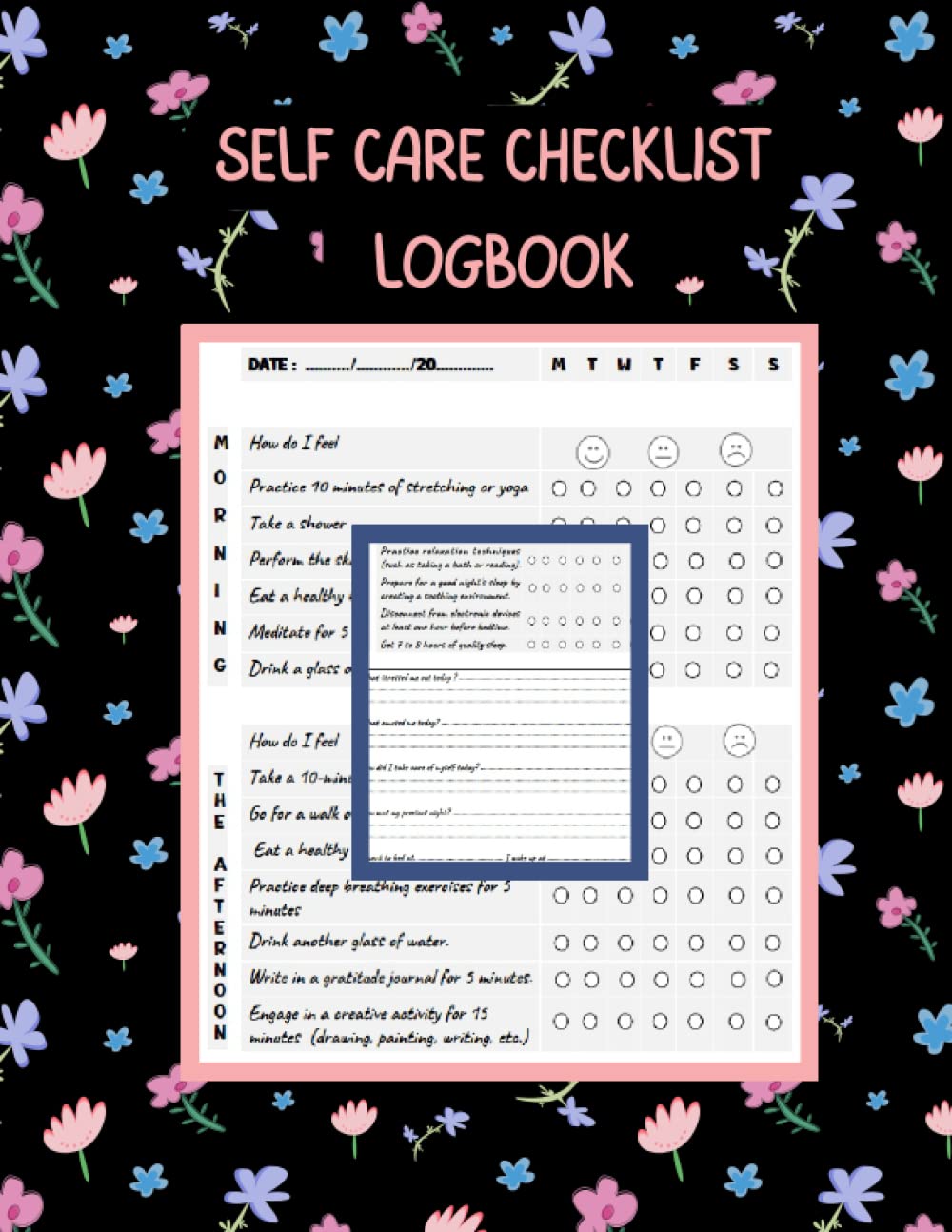 DAILY SELF CARE CHECKLIST LOGBOOK: DAILY SELF CARE TASKS AND HABITS TRACKER