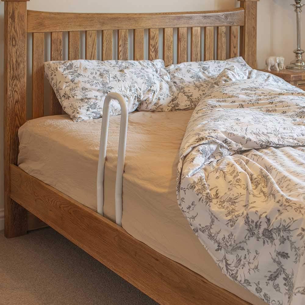 NRS Healthcare Folding EasyFit Bed Rail for Stability and Support - Image 2