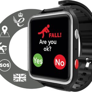 CPR Guardian III – SOS Personal Alarm with Call Button and 2-Way Calling – Features include Location GPS Tracker, Fall Alarm for Elderly, Heart Rate Monitor, Medical Reminders
