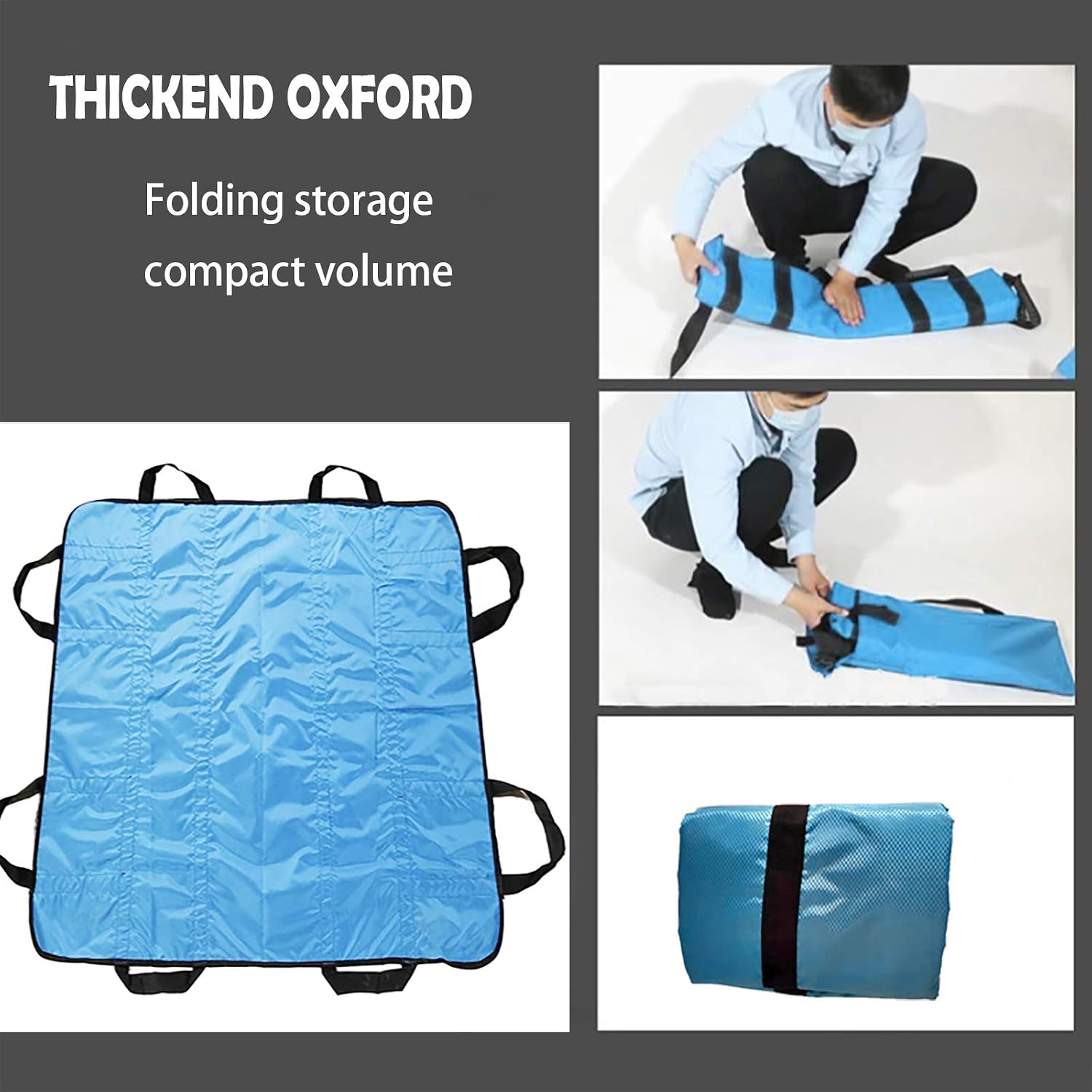Positioning Bed Pad with Handles 48" X 40" Incontinence Mattress Bedding Protector Liner Underpad Straps for Easy Lift & Transfer Reusable Washable Hospital Quality - Image 6