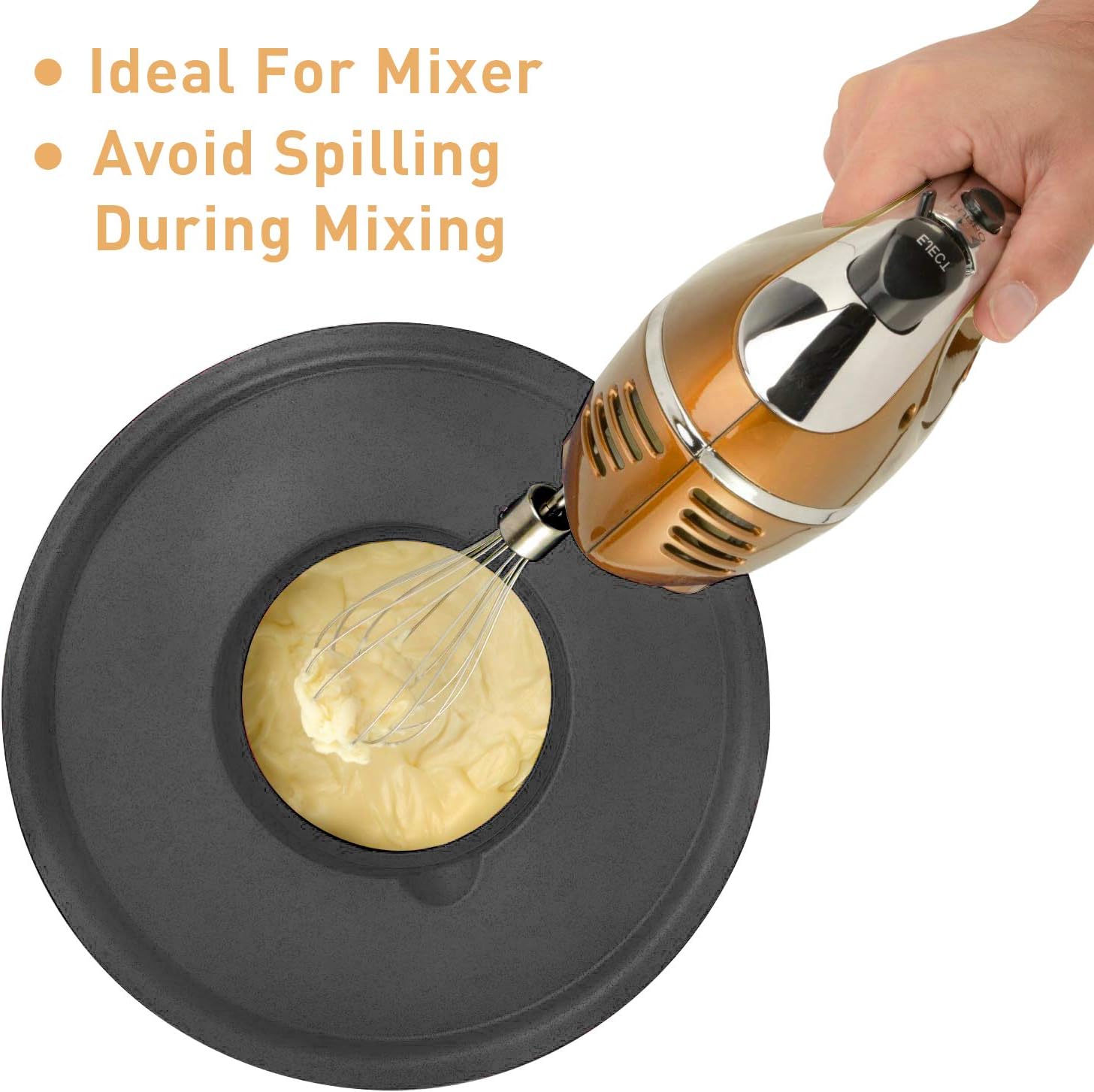 Wildone Mixing Bowls Set of 5, Stainless Steel Nesting Bowls with Airtight Lids, 3 Grater Attachments, Measurement Marks & Non-Slip Bottoms, Size 5, 3, 2, 1.5, 0.63 QT, Great for Mixing & Serving - Image 4