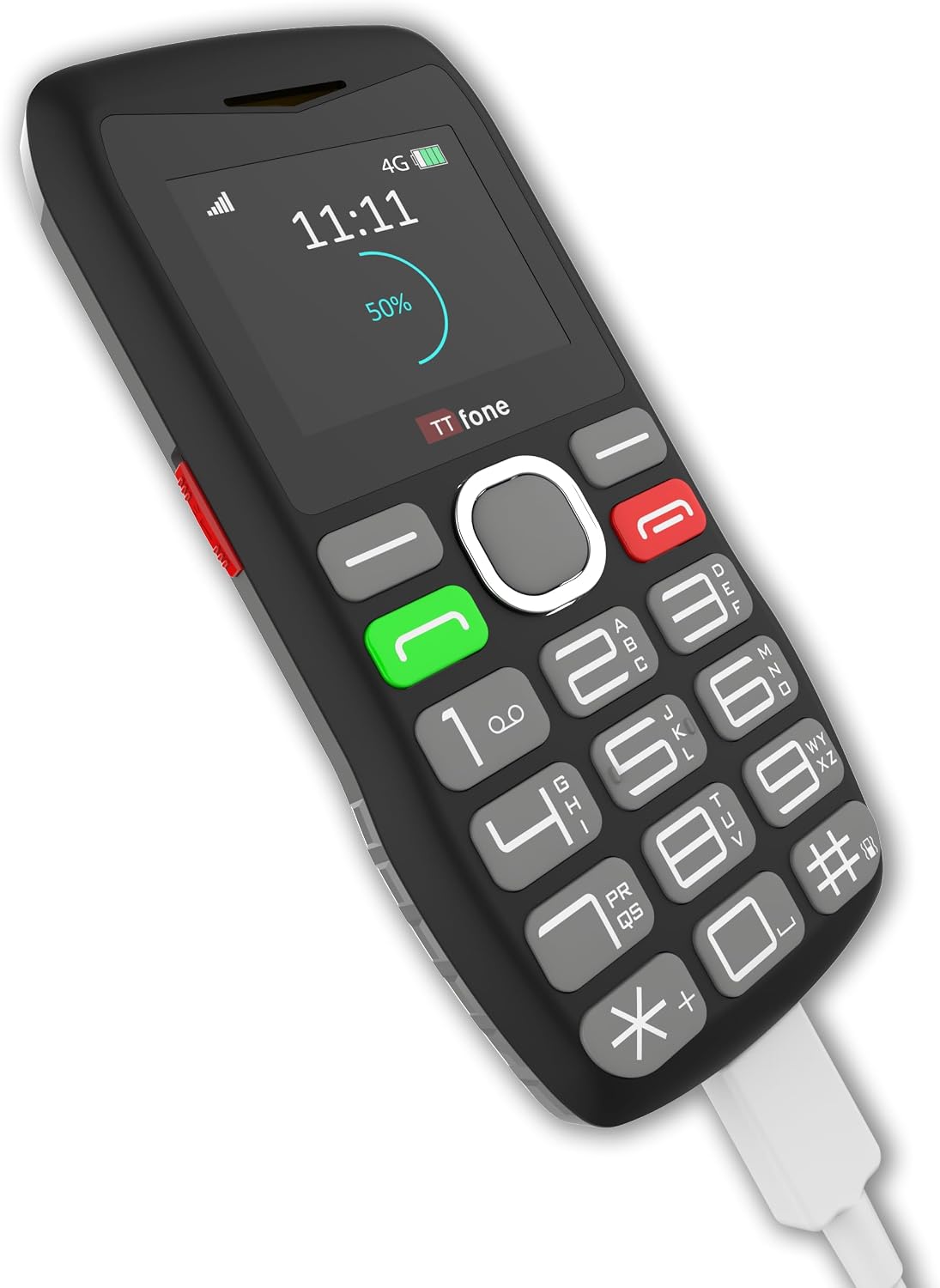 TTfone TT890 4G Senior Phone – Easy to Use Big Button Mobile Phone with Emergency Assistance Button, USB-C Charging, Bluetooth, Camera – Unlocked (with USB Cable) - Image 2