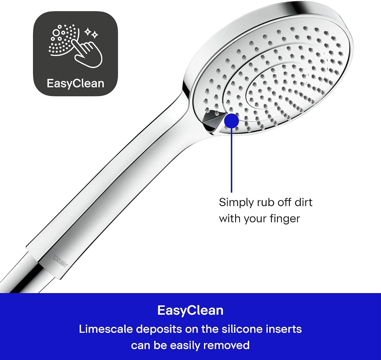 Duravit Universal Shower Head, Handheld Shower Head with 3jet Types - Image 2