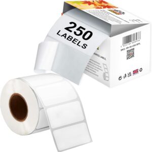 Double Dragon Address Labels | 250 Labels/Roll | 89mm x 36mm | Self-Adhesive White Stickers | BPA-Free | Handwriting, Laser & Inkjet Printer Compatible | For Shipping, Filing, Storage & Food Container