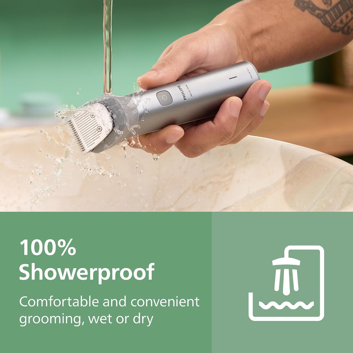 Philips Multigroom 5000 Series All-in-One 11-Piece Trimmer - Shaver and Clipper for Beard, Nose, Hair, and Body, Self-Sharpening Full Metal Blades, 17 Length Settings (0.5-16 mm), Model MG5951/15 - Image 9
