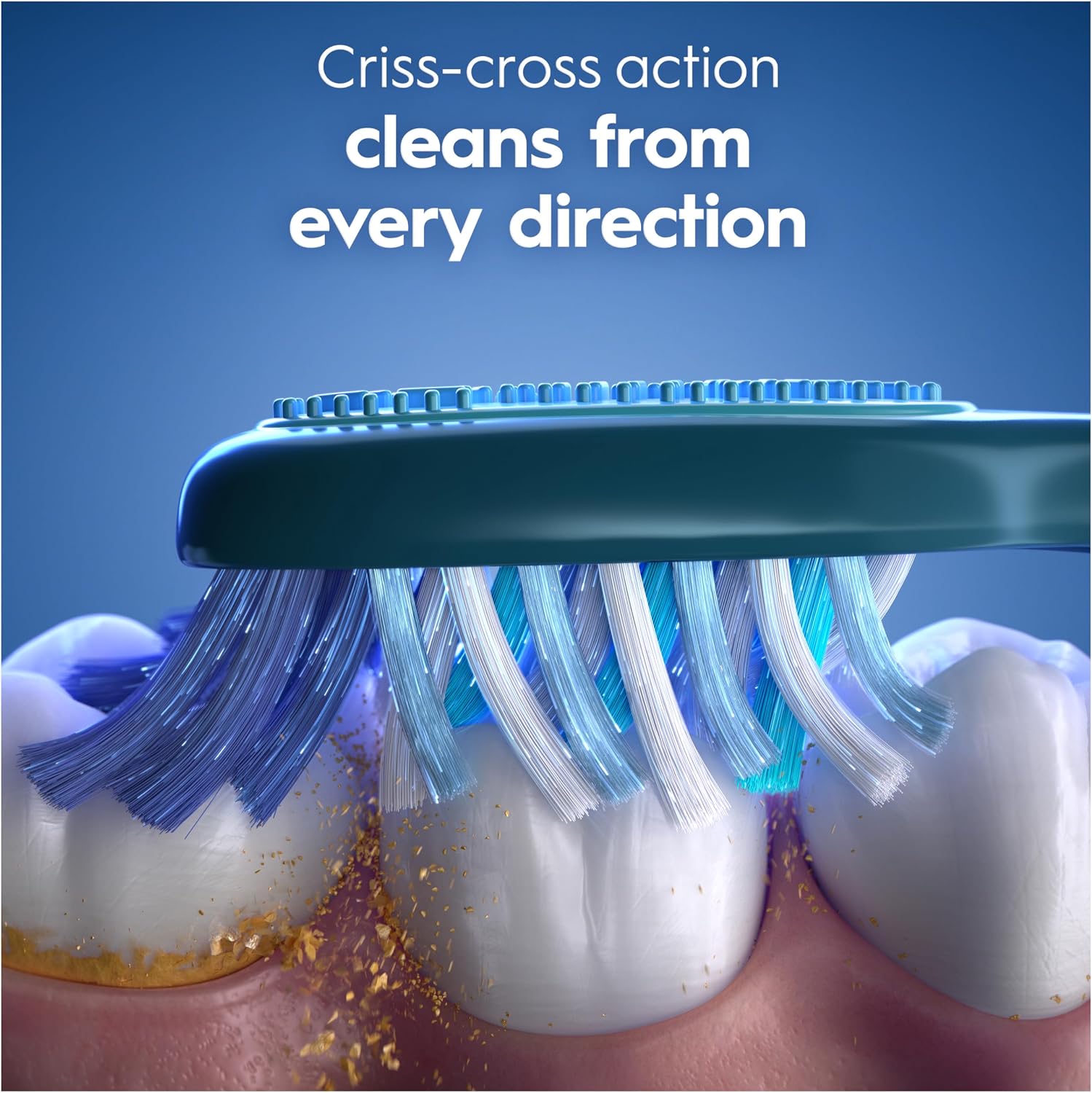 ORAL-B PRO-Clean Advanced Manual Toothbrush – Deep Cleaning & Plaque Removal – Medium Bristles, 2X - Image 2