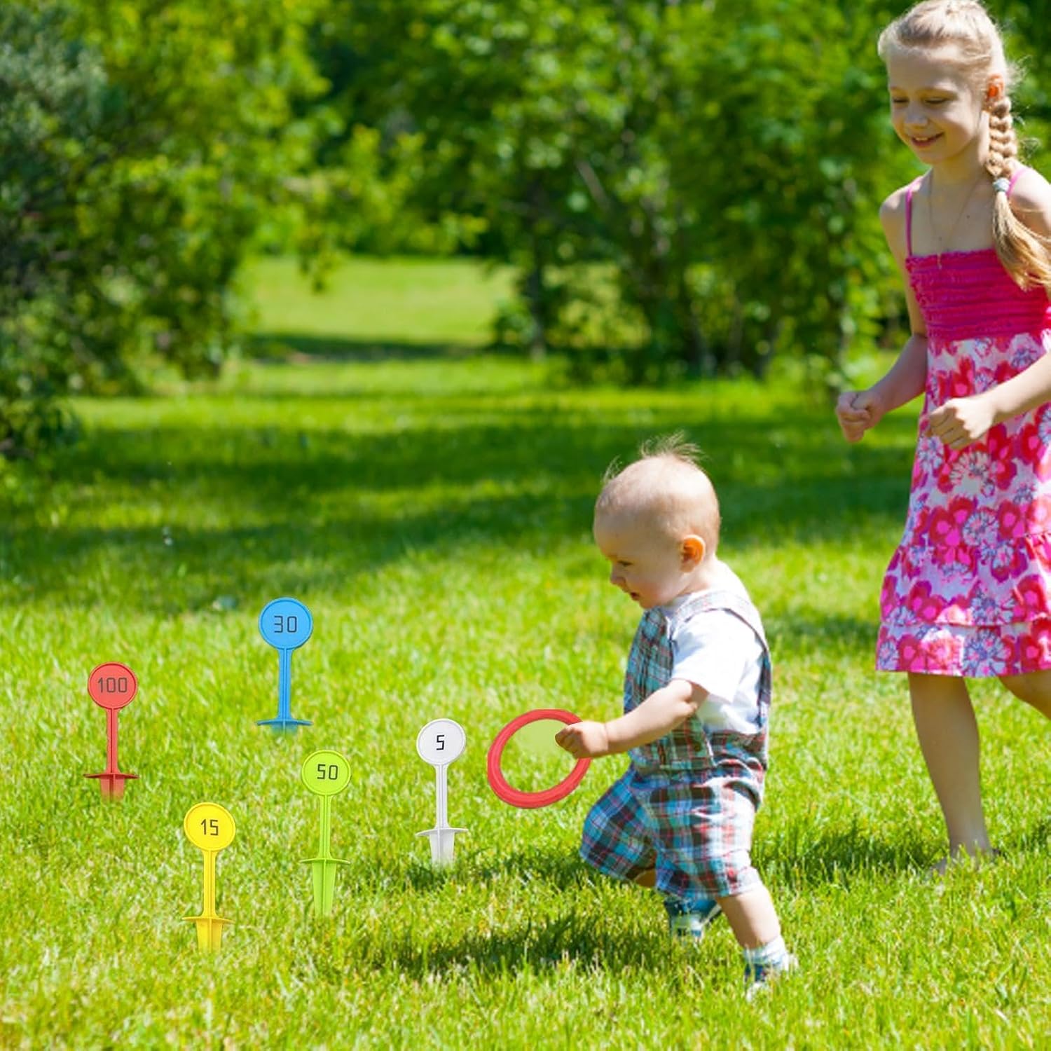 Toss Ring Set for Educational Activities Fun and Colorful | Outdoor Games for Lawn, Beach, Camping, Terrace, Park, Picnic, Birthday, Wedding, Carnival - Image 2