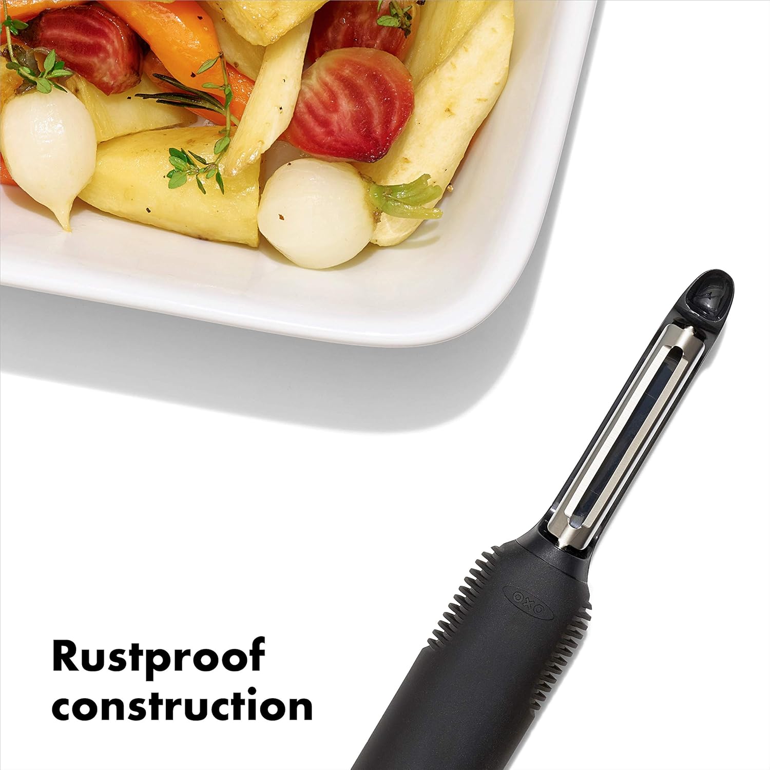 OXO Good Grips Swivel Peeler with Built-in Potato Eyer - Image 8