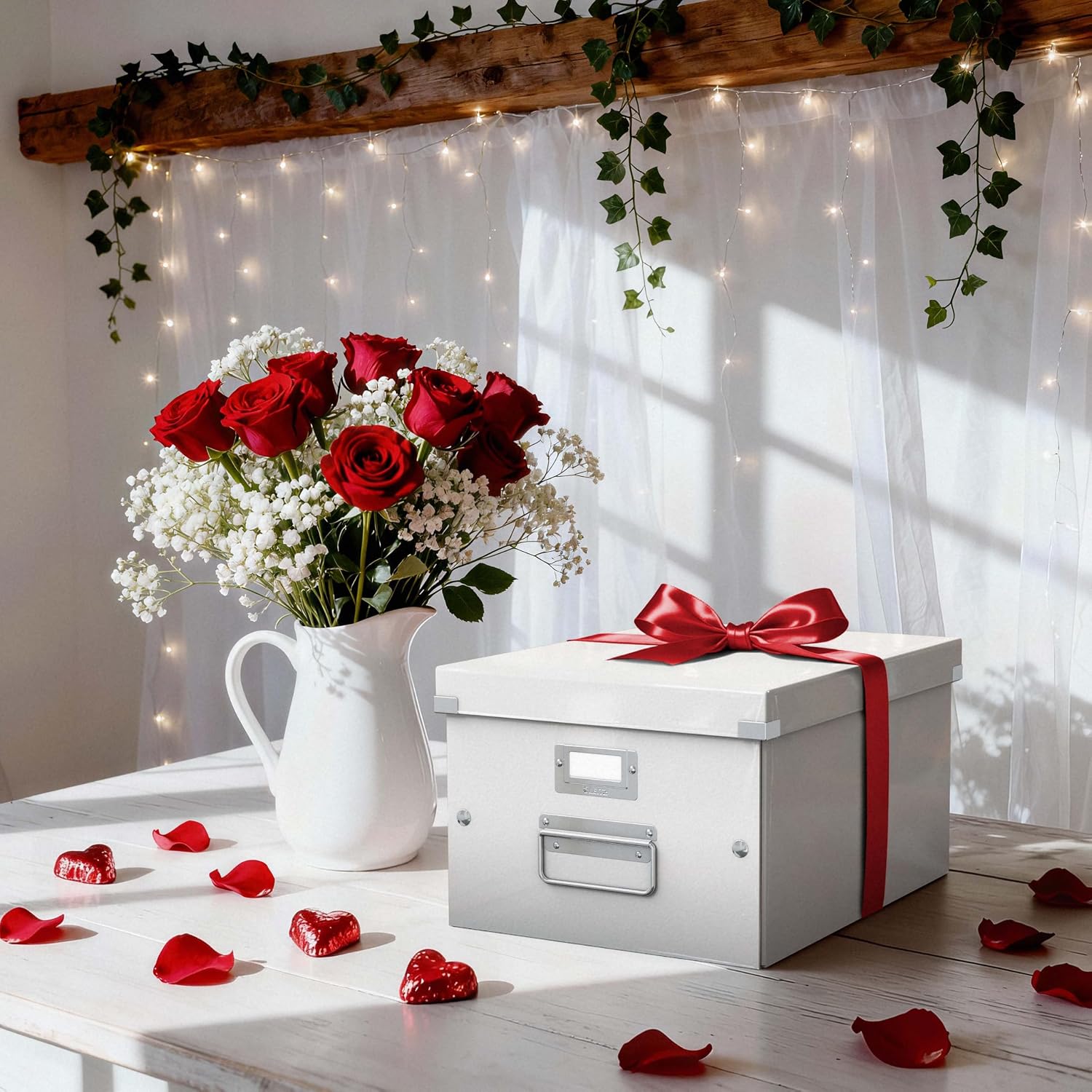 Leitz Click & Store A4 Medium Storage Box, White, Ideal for Home & Office - Image 2