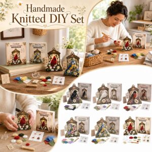3D Fabric Poke Art Memory Lantern Kit, 3D Fabric Embroidery Art Lamp Complete Set, Premium Soft Silk Surface Decorative Night Light with Raised Three-Dimensional Hand Stitch Pattern，E