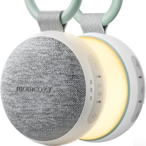Momcozy Portable Baby White Noise Machine, Sleep Soother with Night Light