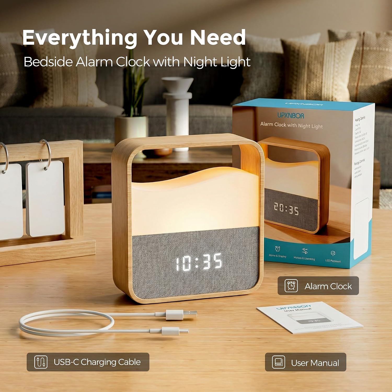 Digital Alarm Clock With Dimmable Night Light For Bedroom & Kids - Image 6