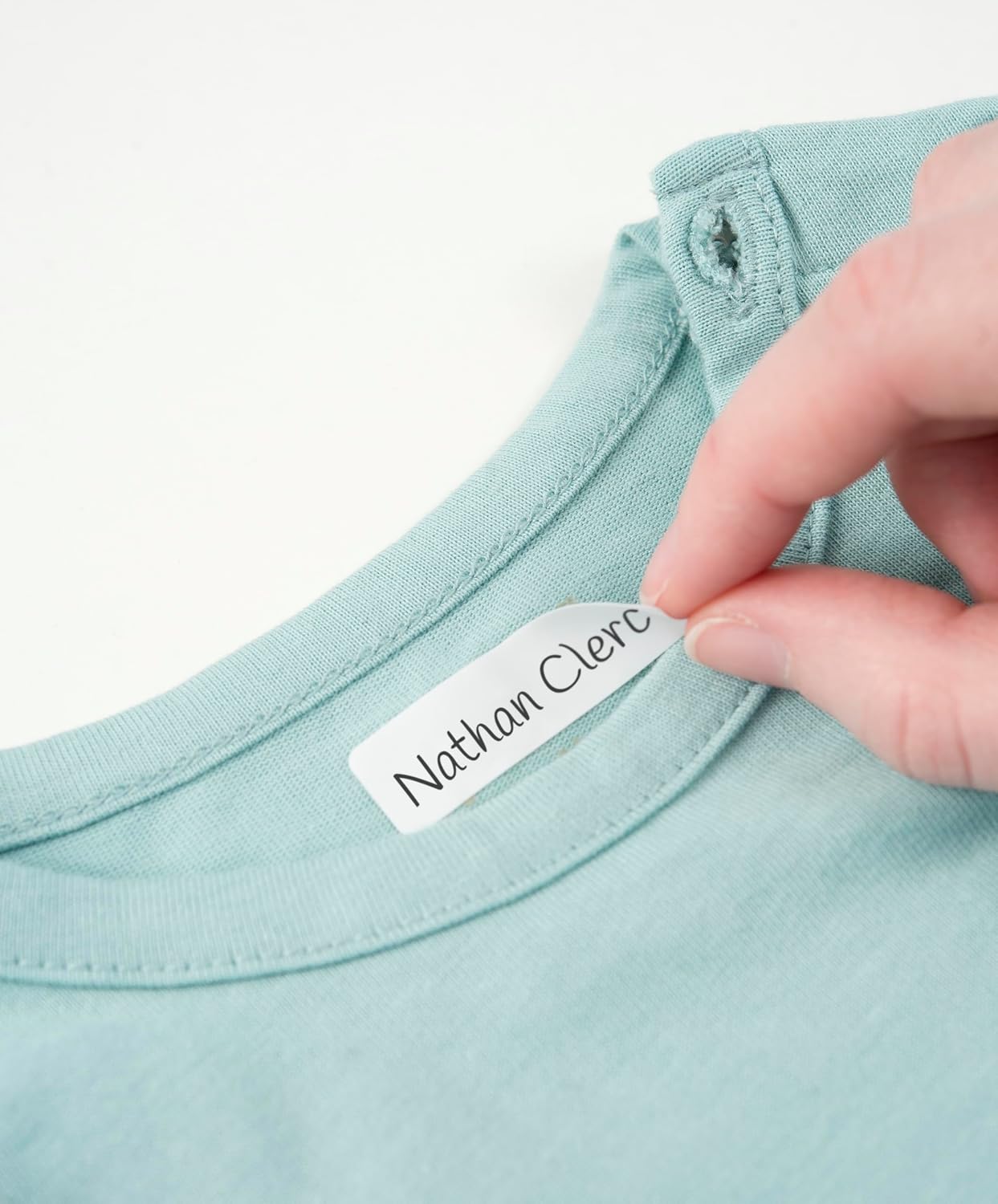 Avery Stick-On Clothing Labels for Kids – Handwriting Name Stickers, No Iron or Sewing, Waterproof & Washer Safe, School Uniform & Nursery Labels, White, 45mm x 13mm, 36 Pack (ETVET36.UK) - Image 3