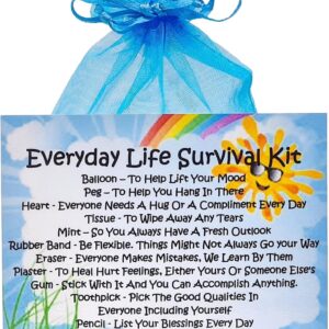 Everyday Life Survival Kit ~ Thoughtful Caring Sentimental Gift | Thinking of You | Stress Survival Kit | Unique Cheer Up Present | Personalised Keepsake