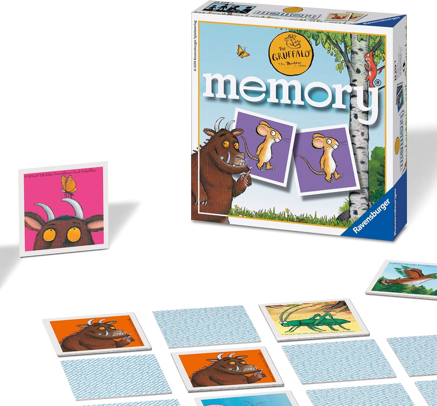 Ravensburger The Gruffalo Mini Memory Game - Matching Picture Snap Pairs Game For Kids Age 3 Years Up