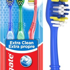 Colgate Extra Clean Soft Toothbrush, 3 Pack