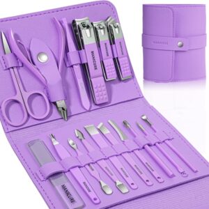 Manicure Set Professional Nail Clippers Pedicure Kit, 16pcs Stainless Steel