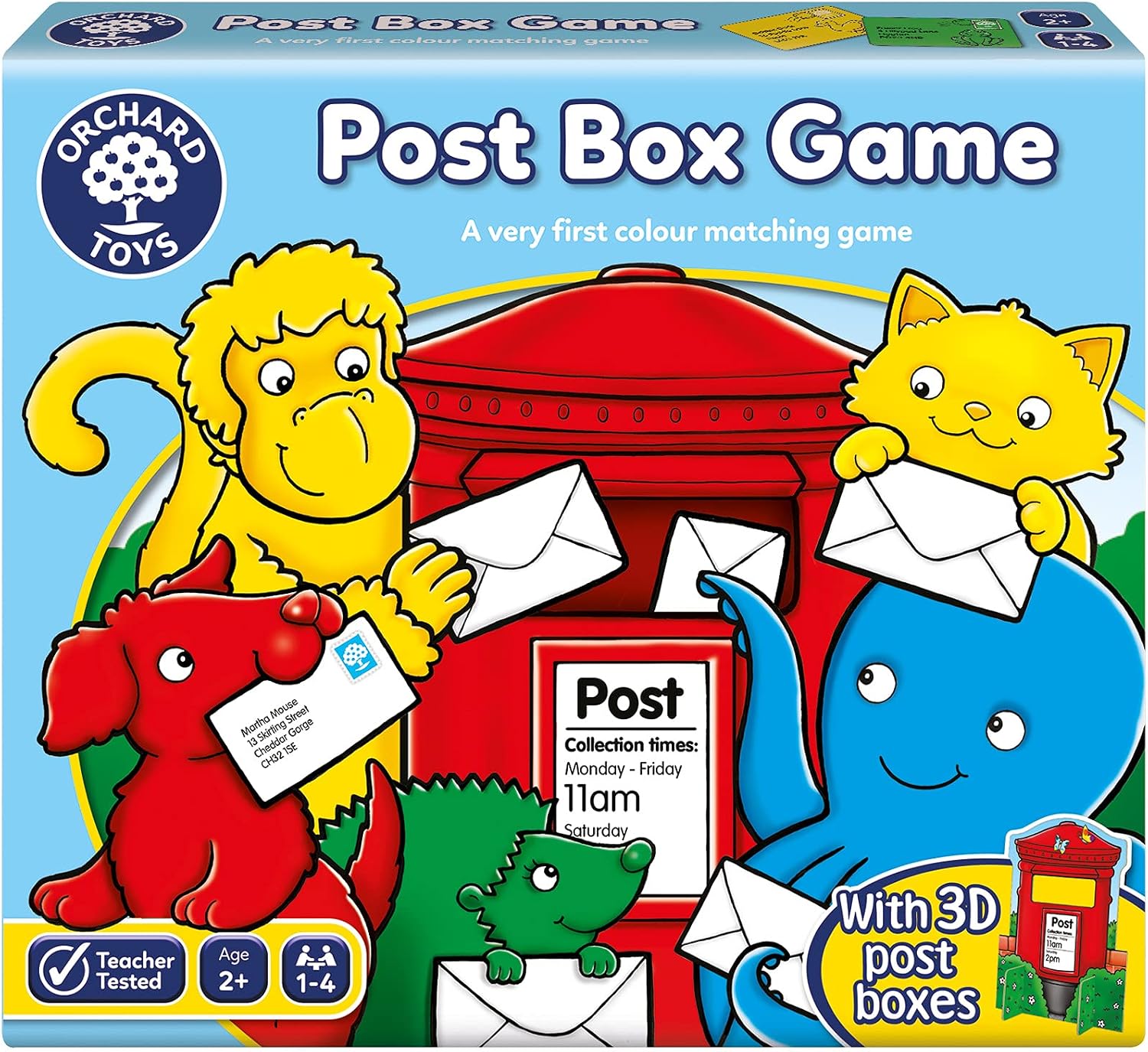 Orchard Toys Post Box Game, Matching and Posting Fun for Ages 2+